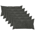 vidaXL Poszewka na poduszkę 6 pcs HEERLEN antracytowy 40 x 80 cm