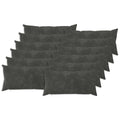 vidaXL Poszewka na poduszkę 12 pcs HEERLEN antracytowy 40 x 80 cm