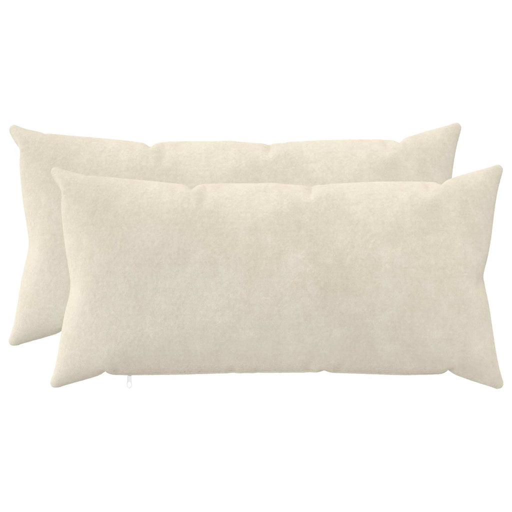 vidaXL Poszewka na poduszkę 2 pcs HEERLEN kremowy 40 x 80 cm