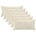 vidaXL Poszewka na poduszkę 6 pcs HEERLEN kremowy 40 x 80 cm
