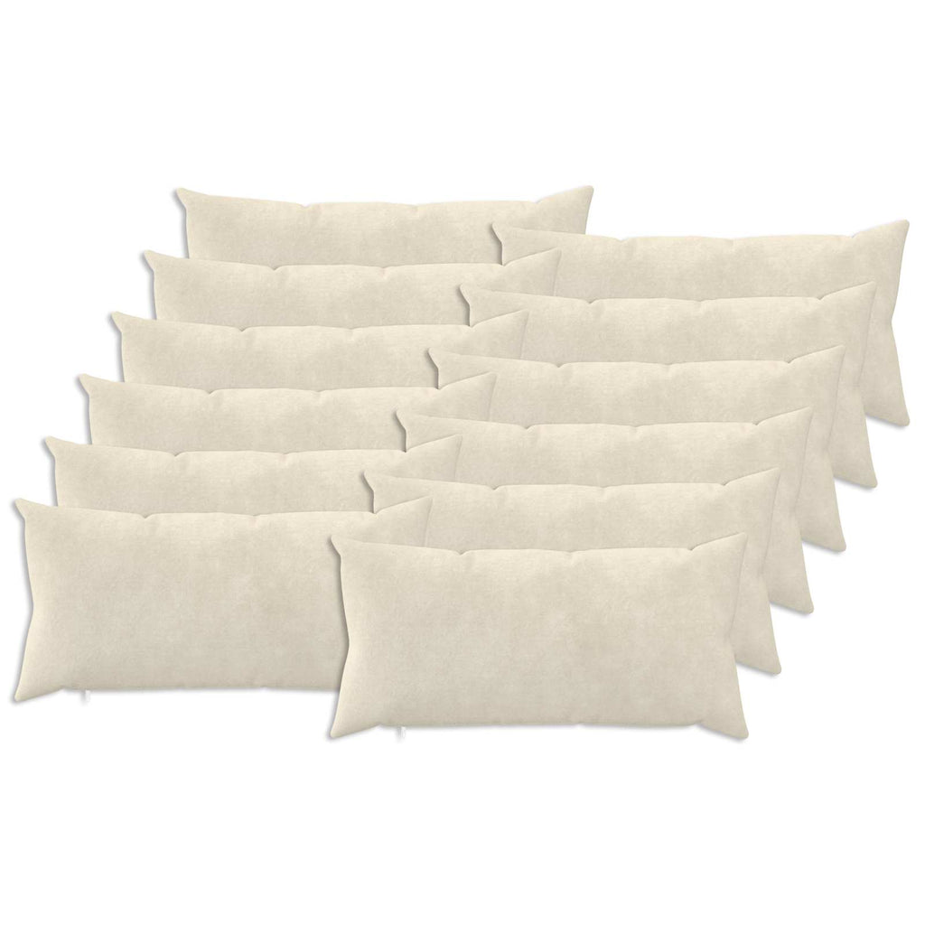 vidaXL Poszewka na poduszkę 12 pcs HEERLEN kremowy 40 x 80 cm