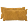 vidaXL Poszewka na poduszkę 2 pcs HEERLEN żółty 40 x 80 cm