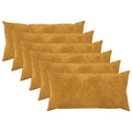 vidaXL Poszewka na poduszkę 6 pcs HEERLEN żółty 40 x 80 cm