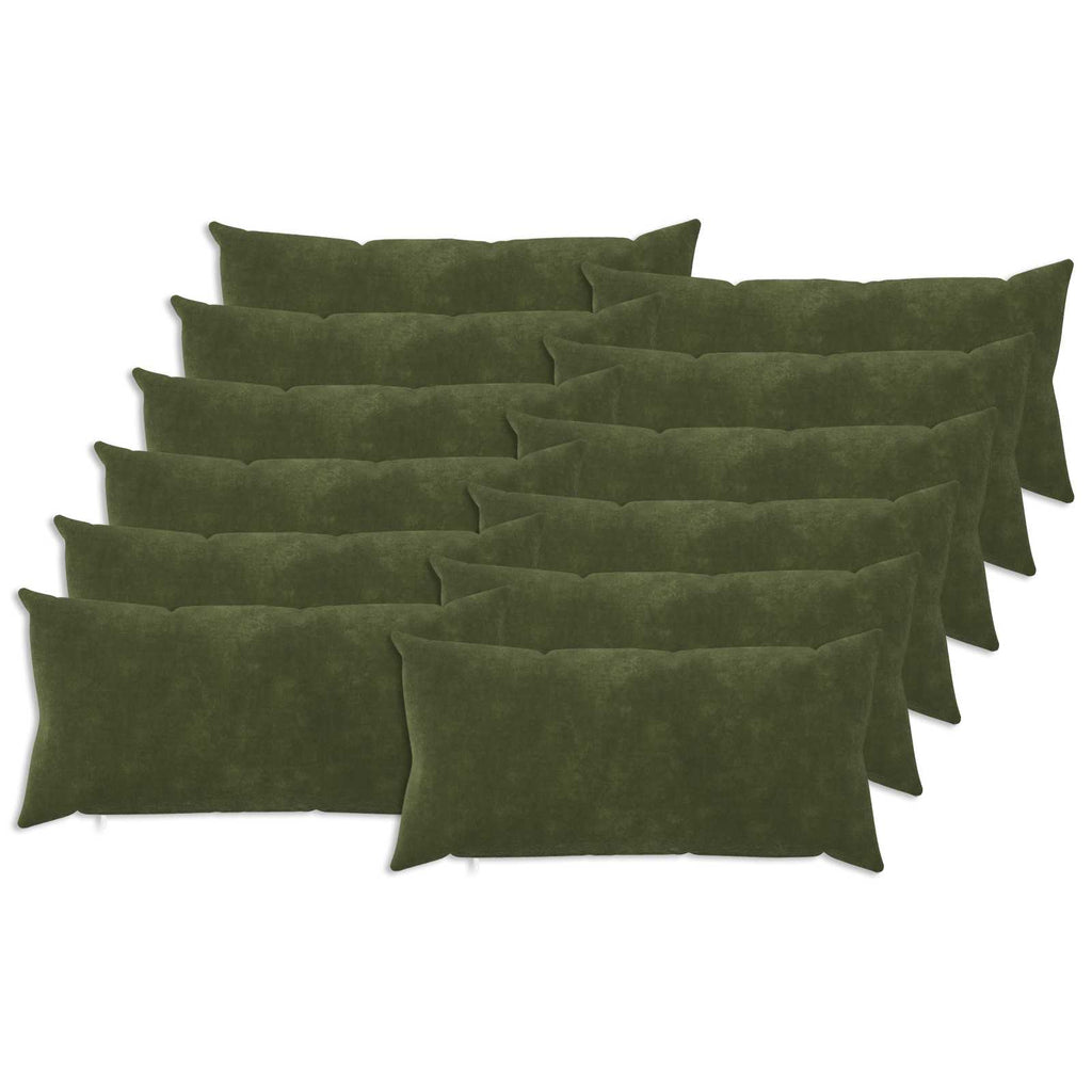 vidaXL Poszewka na poduszkę 12 pcs HEERLEN zielony 40 x 80 cm