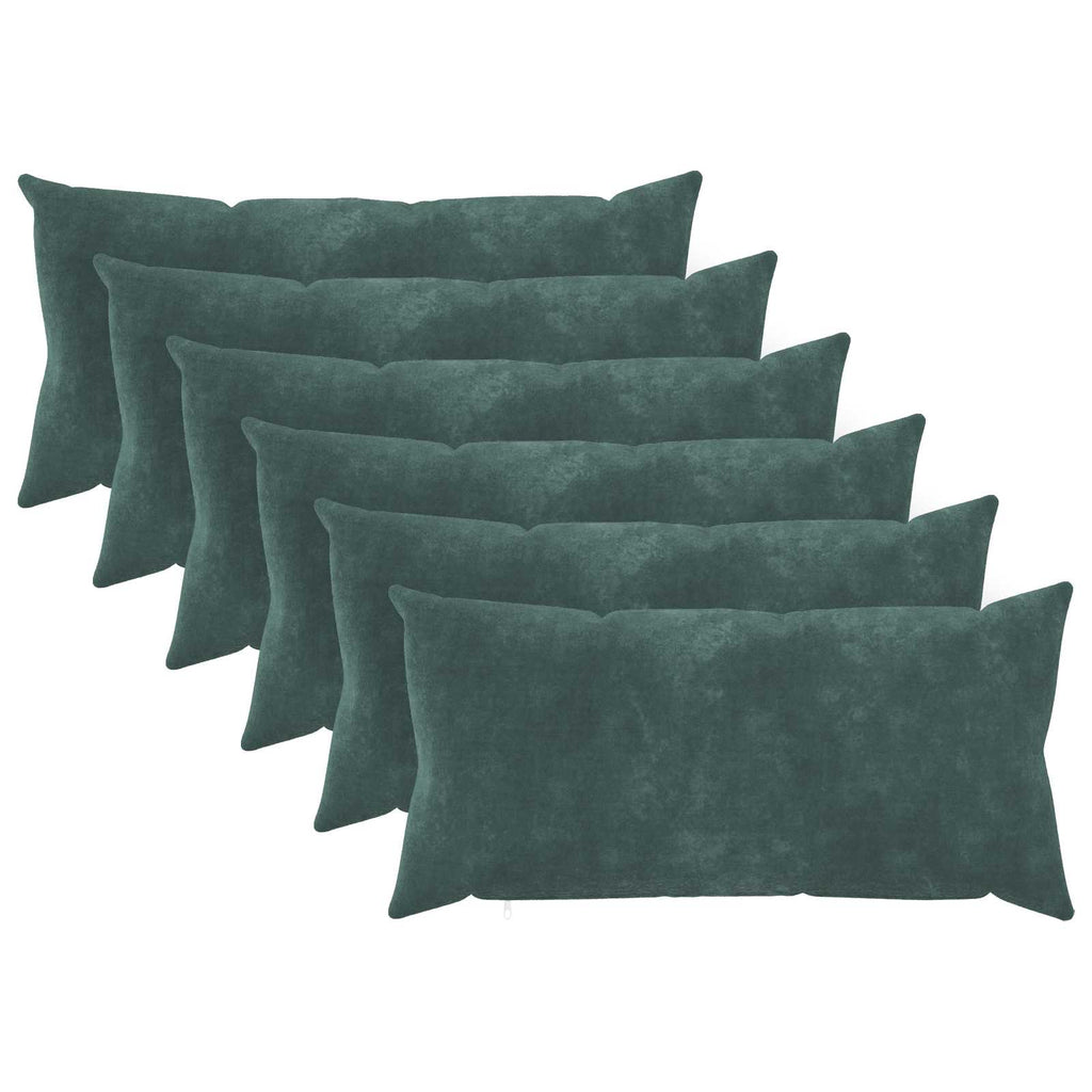 vidaXL Poszewka na poduszkę 6 pcs HEERLEN Niebieski morski 40 x 80 cm