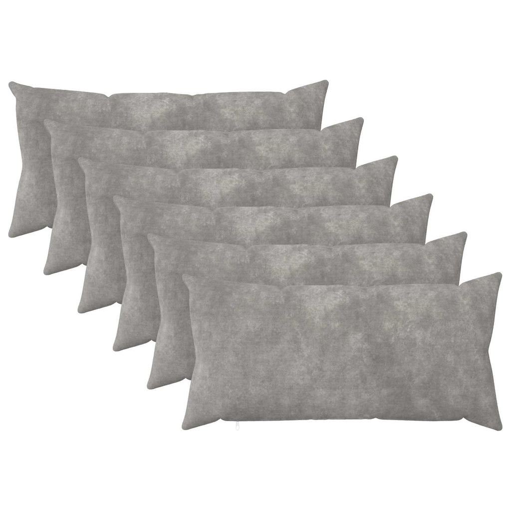 vidaXL Poszewka na poduszkę 6 pcs HEERLEN jasnoszary 40 x 80 cm