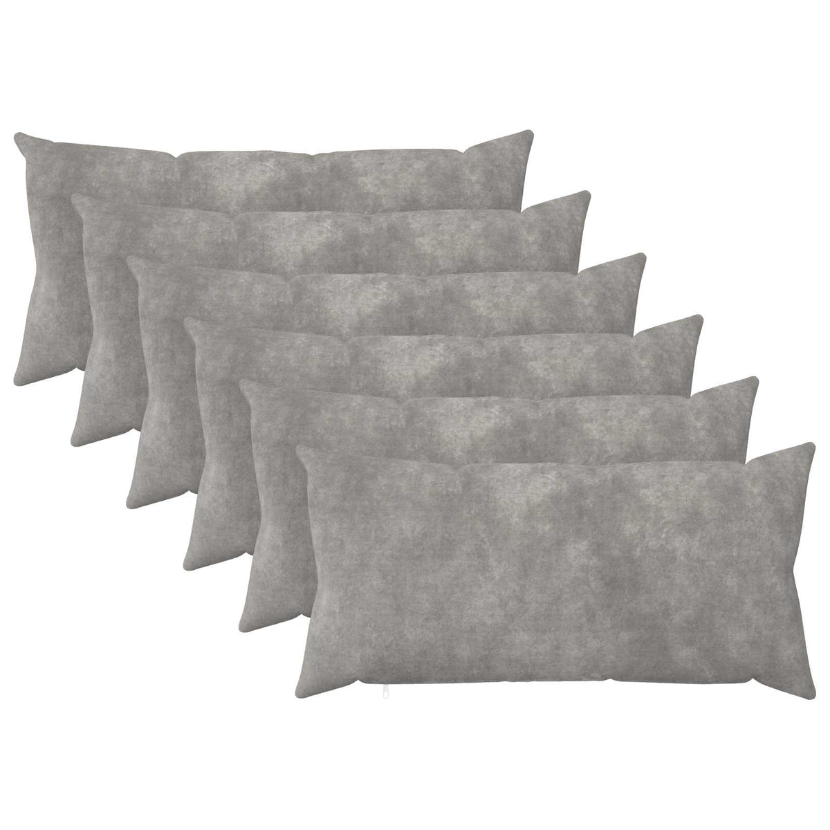 vidaXL Poszewka na poduszkę 6 pcs HEERLEN jasnoszary 40 x 80 cm