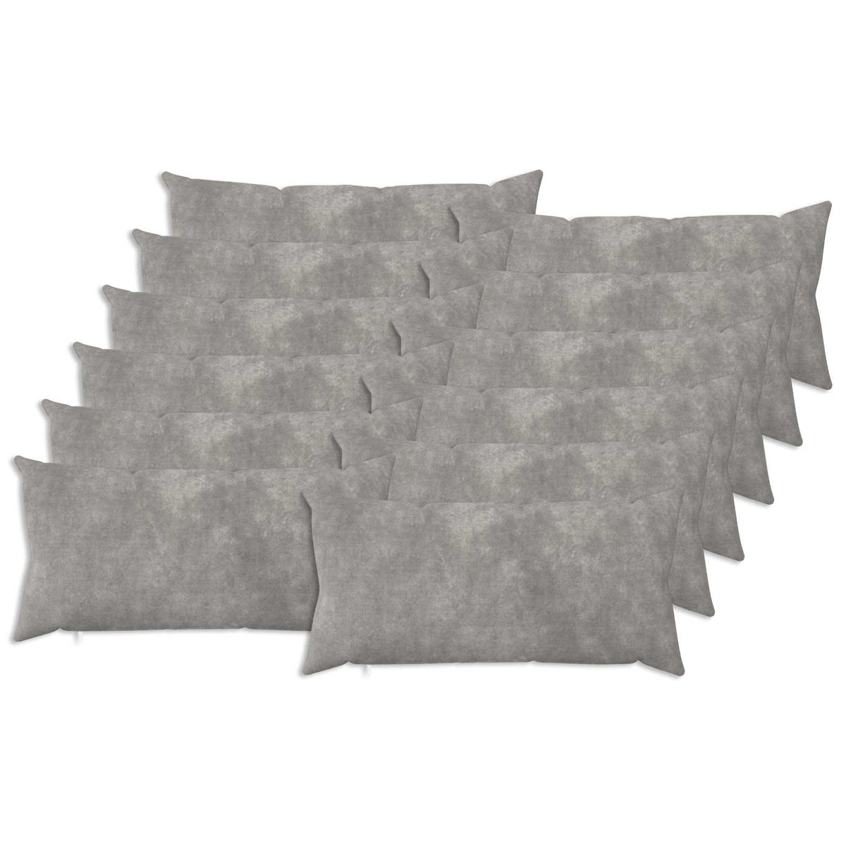 vidaXL Poszewka na poduszkę 12 pcs HEERLEN jasnoszary 40 x 80 cm