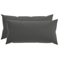 vidaXL Poszewka na poduszkę 2 pcs HEERLEN antracytowy 40 x 80 cm