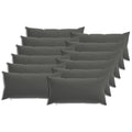 vidaXL Poszewka na poduszkę 12 pcs HEERLEN antracytowy 40 x 80 cm