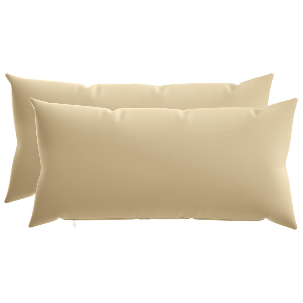 vidaXL Poszewka na poduszkę 2 pcs HEERLEN Beżowy 40 x 80 cm Poliester