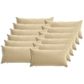 vidaXL Poszewka na poduszkę 12 pcs HEERLEN Beżowy 40 x 80 cm Poliester