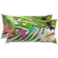 vidaXL Poszewka na poduszkę 2 pcs HEERLEN Czarny 40 x 80 cm Poliester