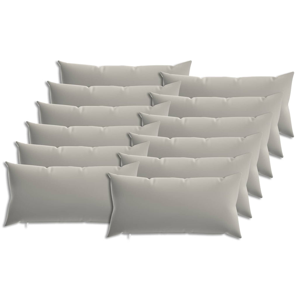 vidaXL Poszewka na poduszkę 12 pcs HEERLEN Szary 40 x 80 cm Poliester
