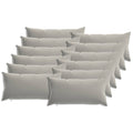 vidaXL Poszewka na poduszkę 12 pcs HEERLEN Szary 40 x 80 cm Poliester
