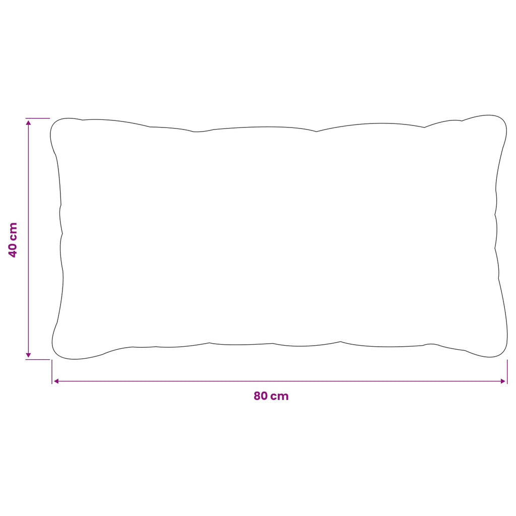vidaXL Poszewka na poduszkę 2 pcs HEERLEN zielony 40 x 80 cm Poliester