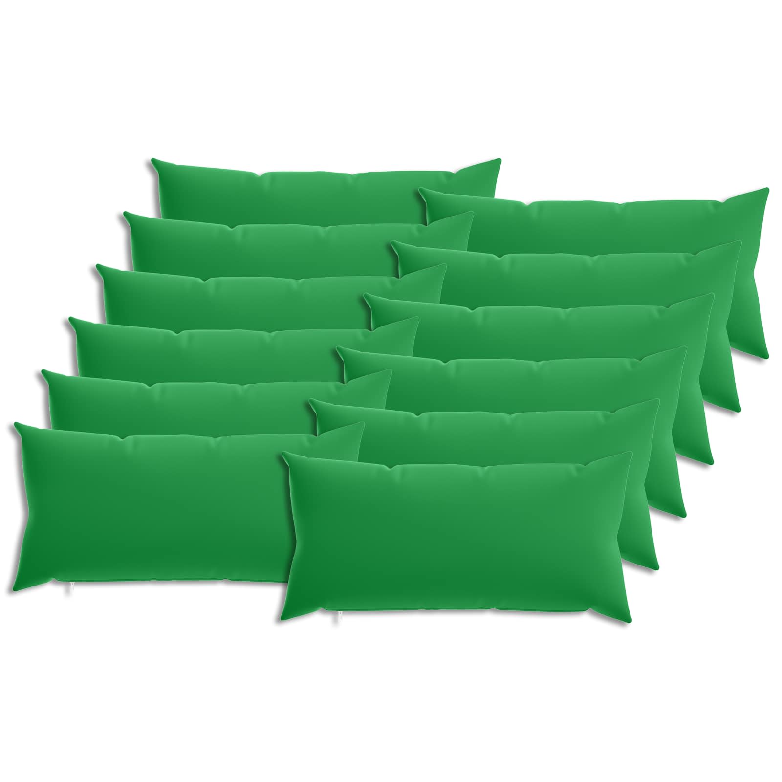 vidaXL Poszewka na poduszkę 12 pcs HEERLEN zielony 40 x 80 cm