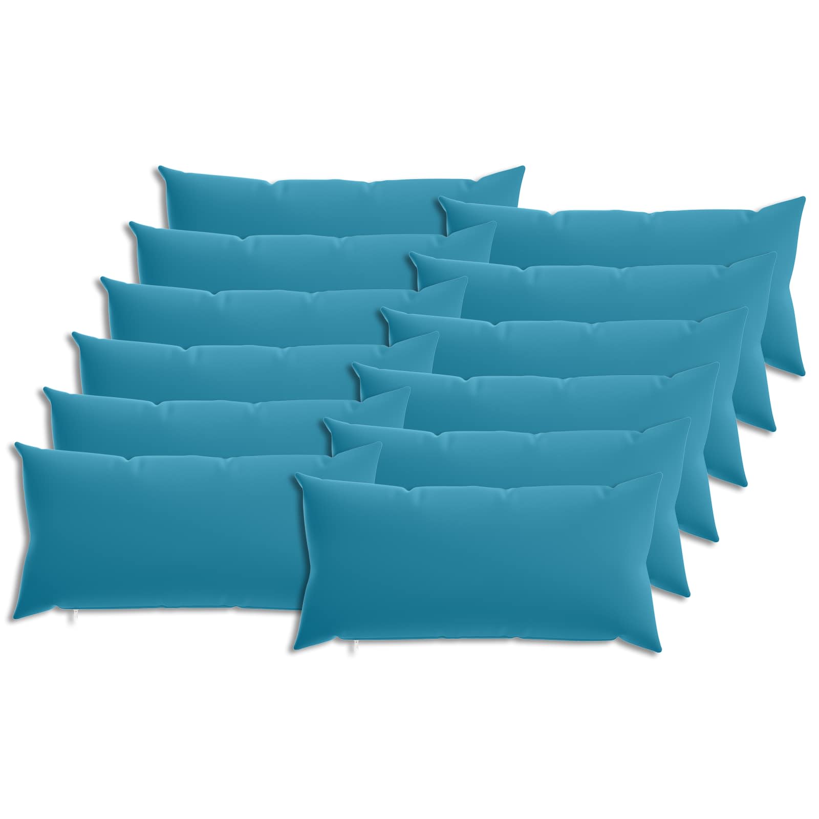 vidaXL Poszewka na poduszkę 12 pcs HEERLEN Jasnoniebieski 40 x 80 cm