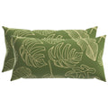vidaXL Poszewka na poduszkę 2 pcs HEERLEN Wzór liścia 40 x 80 cm