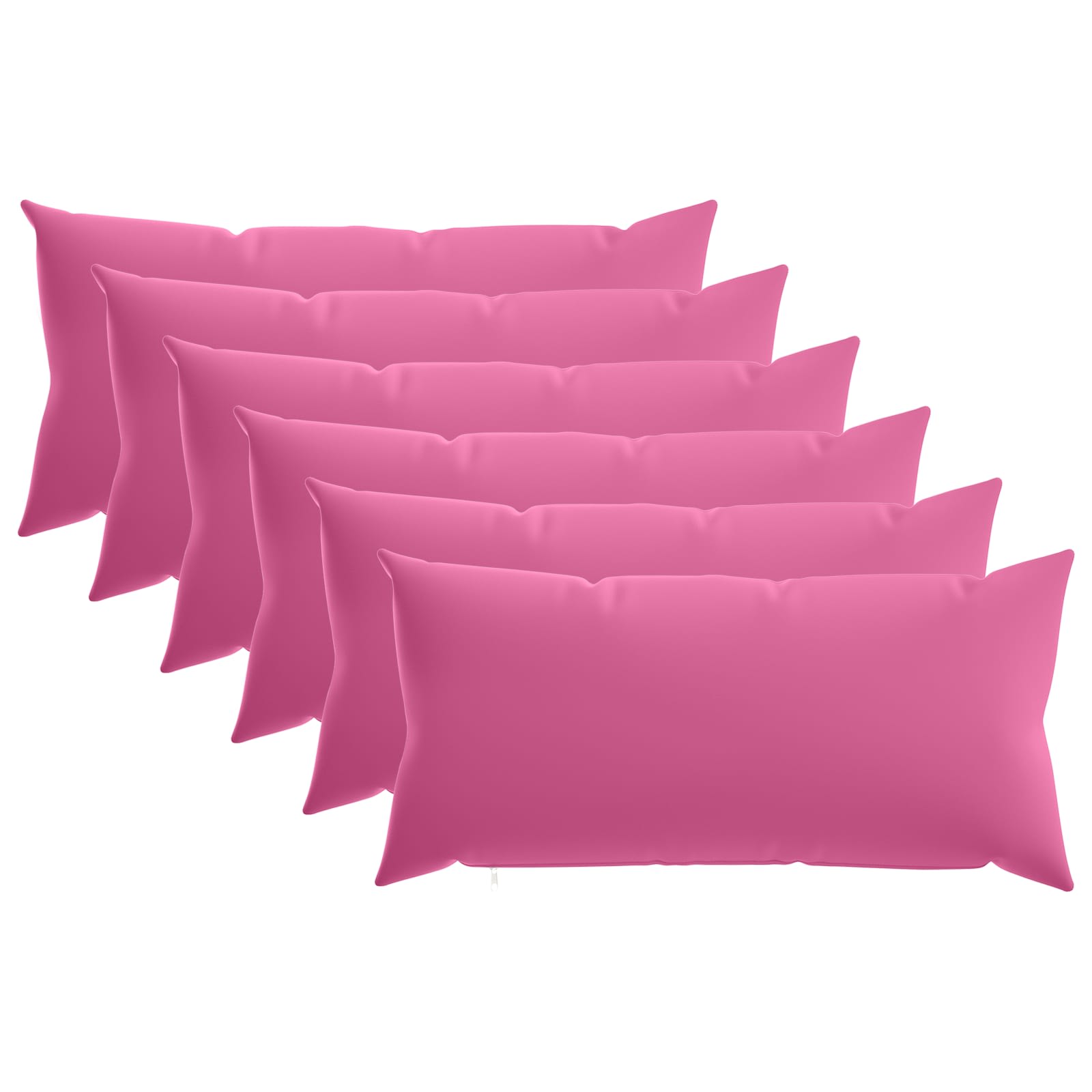 vidaXL Poszewka na poduszkę 6 pcs HEERLEN różowy 40 x 80 cm Poliester