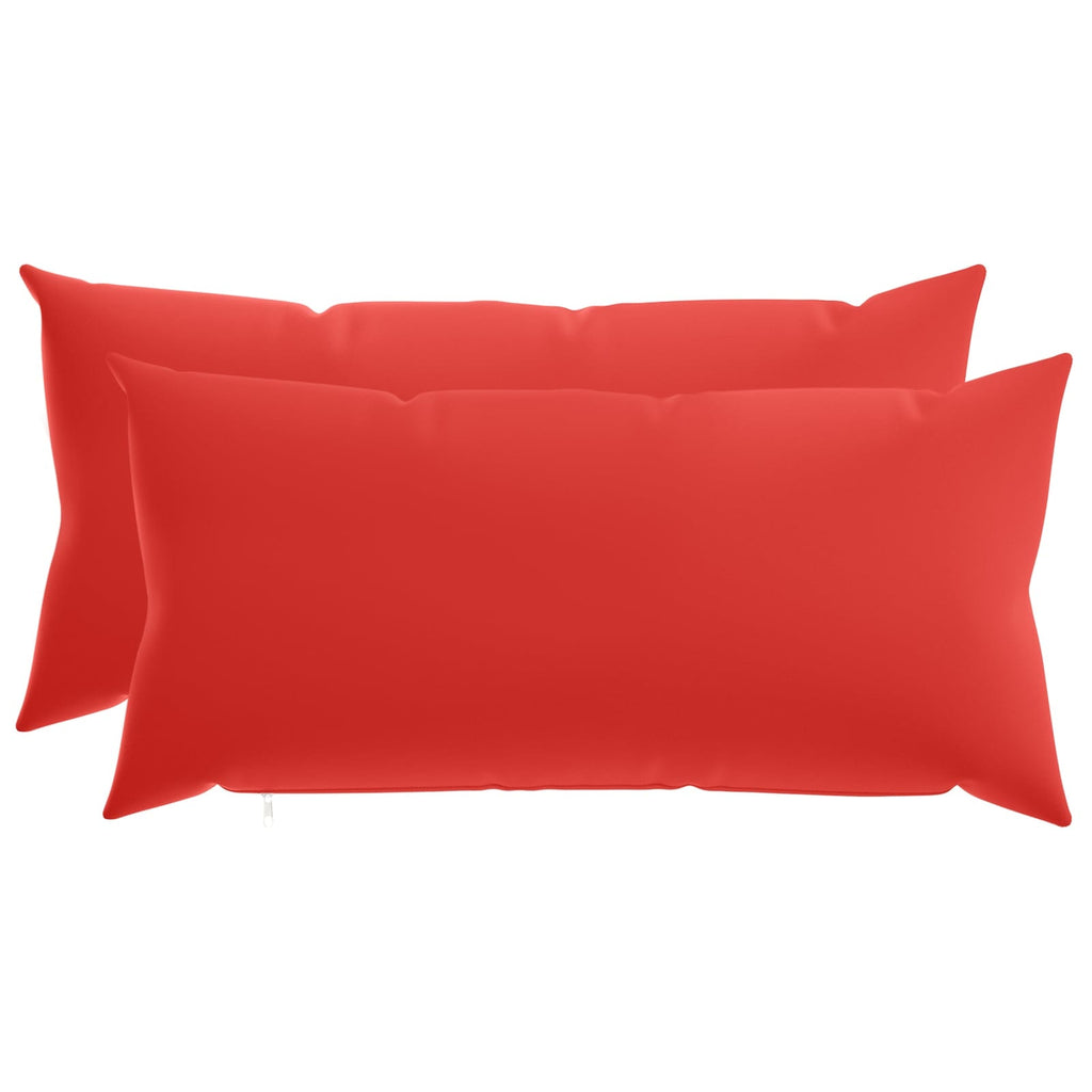 vidaXL Poszewka na poduszkę 2 pcs HEERLEN czerwony 40 x 80 cm