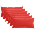 vidaXL Poszewka na poduszkę 6 pcs HEERLEN czerwony 40 x 80 cm