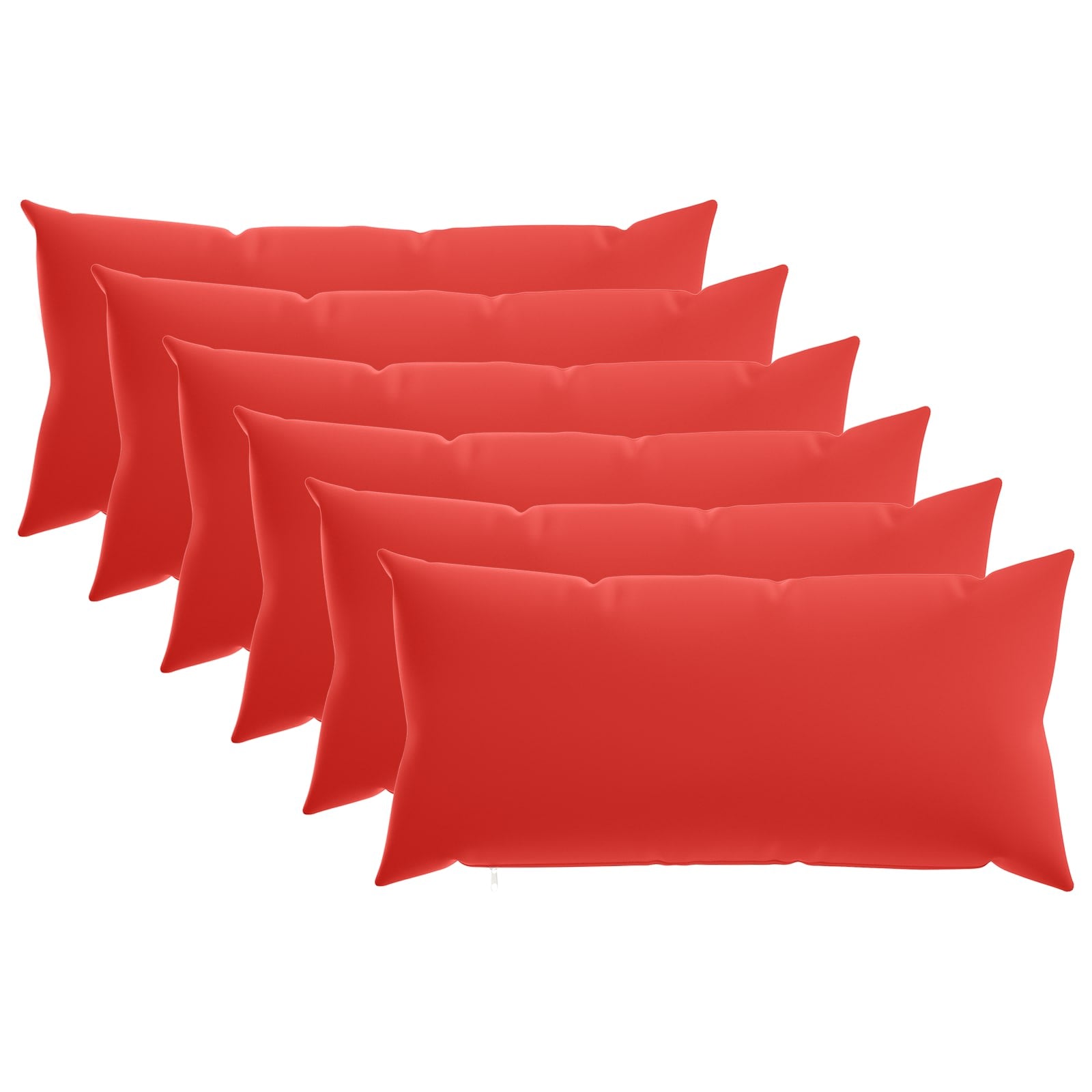 vidaXL Poszewka na poduszkę 6 pcs HEERLEN czerwony 40 x 80 cm