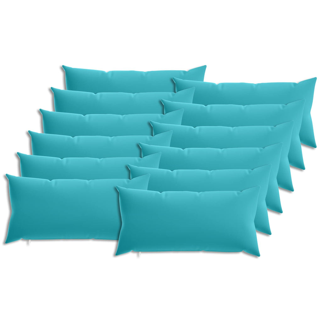 vidaXL Poszewka na poduszkę 12 pcs HEERLEN Turkusowy 40 x 80 cm