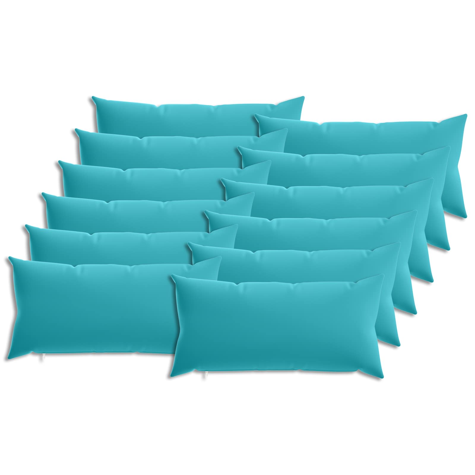 vidaXL Poszewka na poduszkę 12 pcs HEERLEN Turkusowy 40 x 80 cm