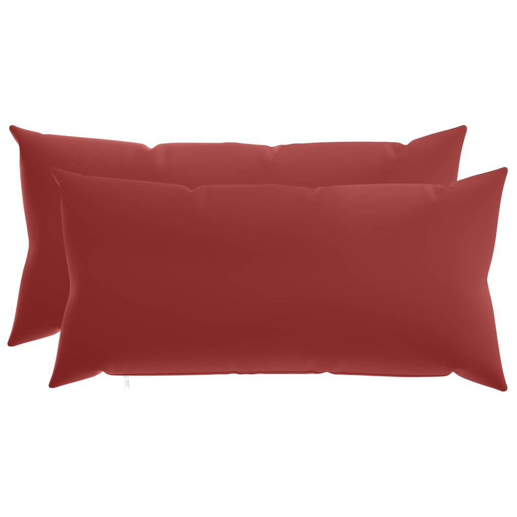 vidaXL Poszewka na poduszkę 2 pcs HEERLEN Czerwone wino 40 x 80 cm
