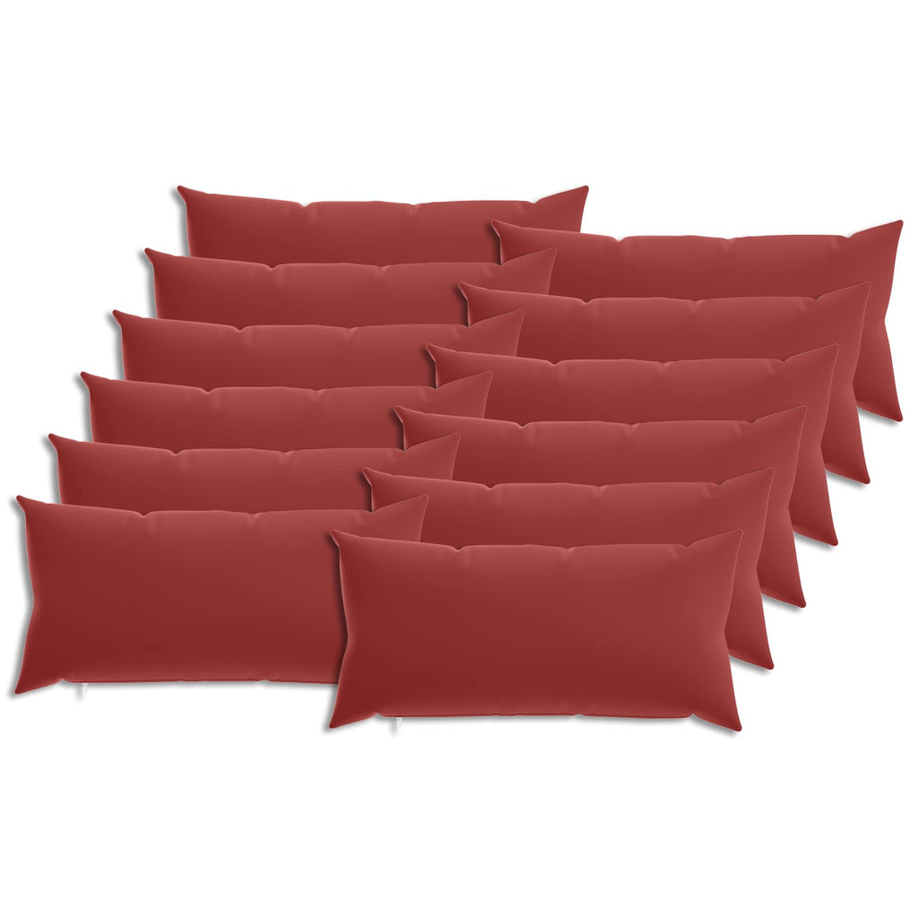 vidaXL Poszewka na poduszkę 12 pcs HEERLEN Czerwone wino 40 x 80 cm