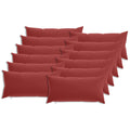 vidaXL Poszewka na poduszkę 12 pcs HEERLEN Czerwone wino 40 x 80 cm