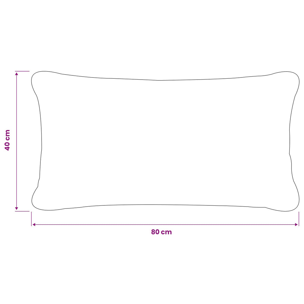 vidaXL Poszewka na poduszkę 6 pcs HEERLEN Ciemnozielony 40 x 80 cm