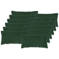 vidaXL Poszewka na poduszkę 12 pcs HEERLEN Ciemnozielony 40 x 80 cm