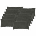 vidaXL Poszewka na poduszkę 12 pcs HEERLEN ciemnoszary 40 x 80 cm