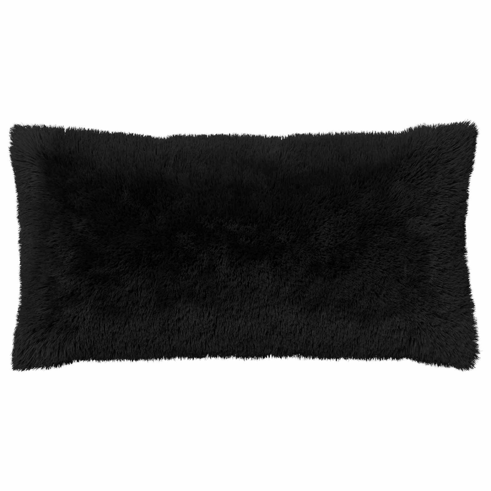 vidaXL Poszewka na poduszkę 2 pcs HEERLEN Czarny 40 x 80 cm Fleece PV