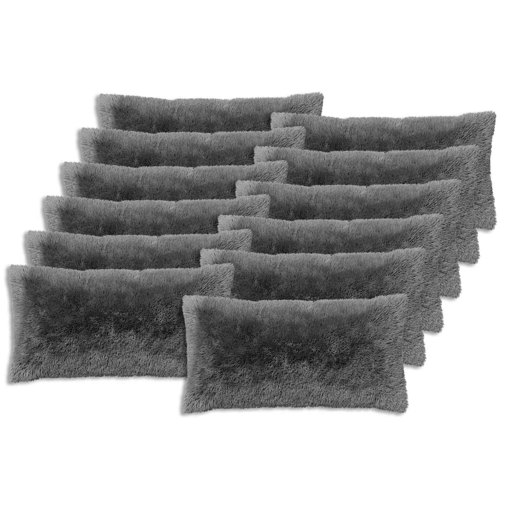vidaXL Poszewka na poduszkę 12 pcs HEERLEN jasnoszary 40 x 80 cm