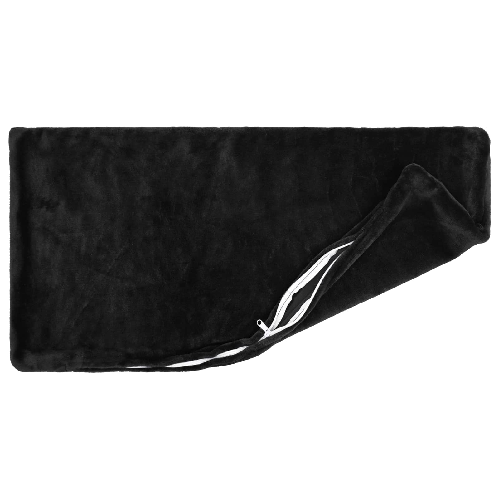 vidaXL Poszewka na poduszkę 6 pcs HEERLEN Czarny 40 x 80 cm Flanela