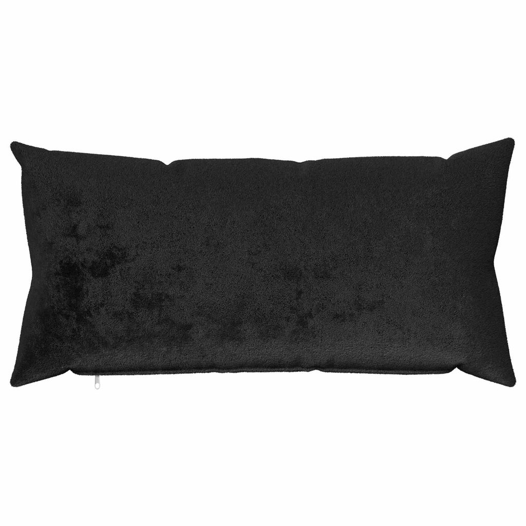 vidaXL Poszewka na poduszkę 6 pcs HEERLEN Czarny 40 x 80 cm Flanela