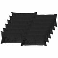 vidaXL Poszewka na poduszkę 12 pcs HEERLEN Czarny 40 x 80 cm Flanela