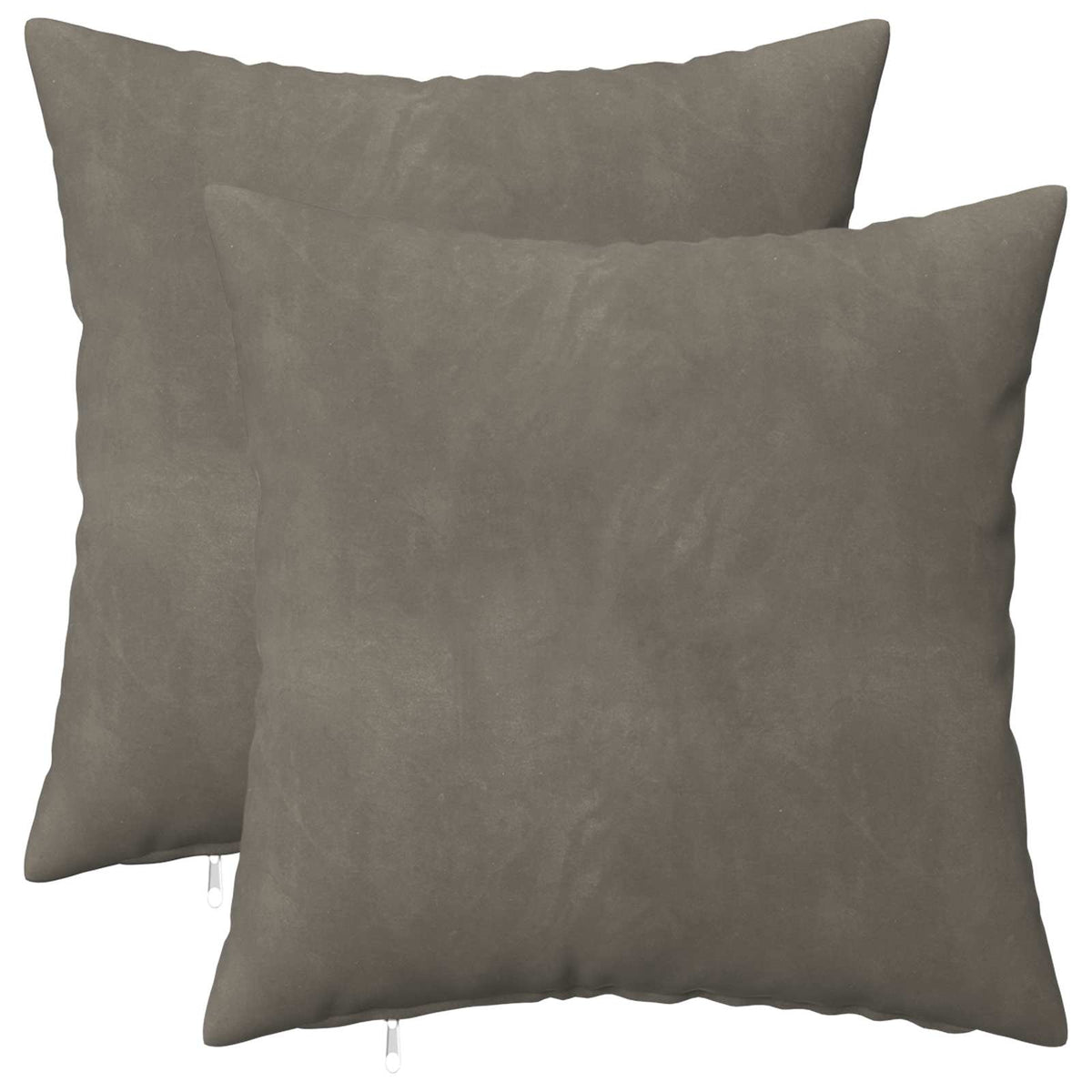 vidaXL Poszewka na poduszkę 2 pcs HEERLEN jasnoszary 45 x 45 cm Welur