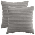 vidaXL Poszewka na poduszkę 2 pcs HEERLEN jasnoszary 45 x 45 cm