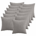 vidaXL Poszewka na poduszkę 12 pcs HEERLEN jasnoszary 45 x 45 cm