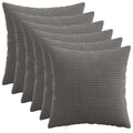 vidaXL Poszewka na poduszkę 6 pcs HEERLEN ciemnoszary 45 x 45 cm