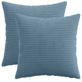 vidaXL Poszewka na poduszkę 2 pcs HEERLEN niebieski 45 x 45 cm sztruks
