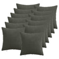 vidaXL Poszewka na poduszkę 12 pcs HEERLEN antracytowy 45 x 45 cm