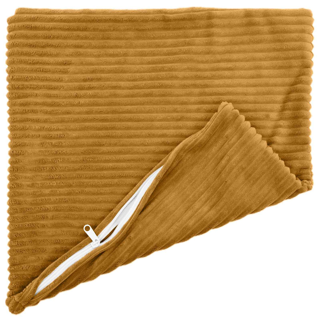 vidaXL Poszewka na poduszkę 2 pcs HEERLEN żółty 45 x 45 cm sztruks