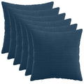 vidaXL Poszewka na poduszkę 6 pcs HEERLEN Granatowy 45 x 45 cm sztruks