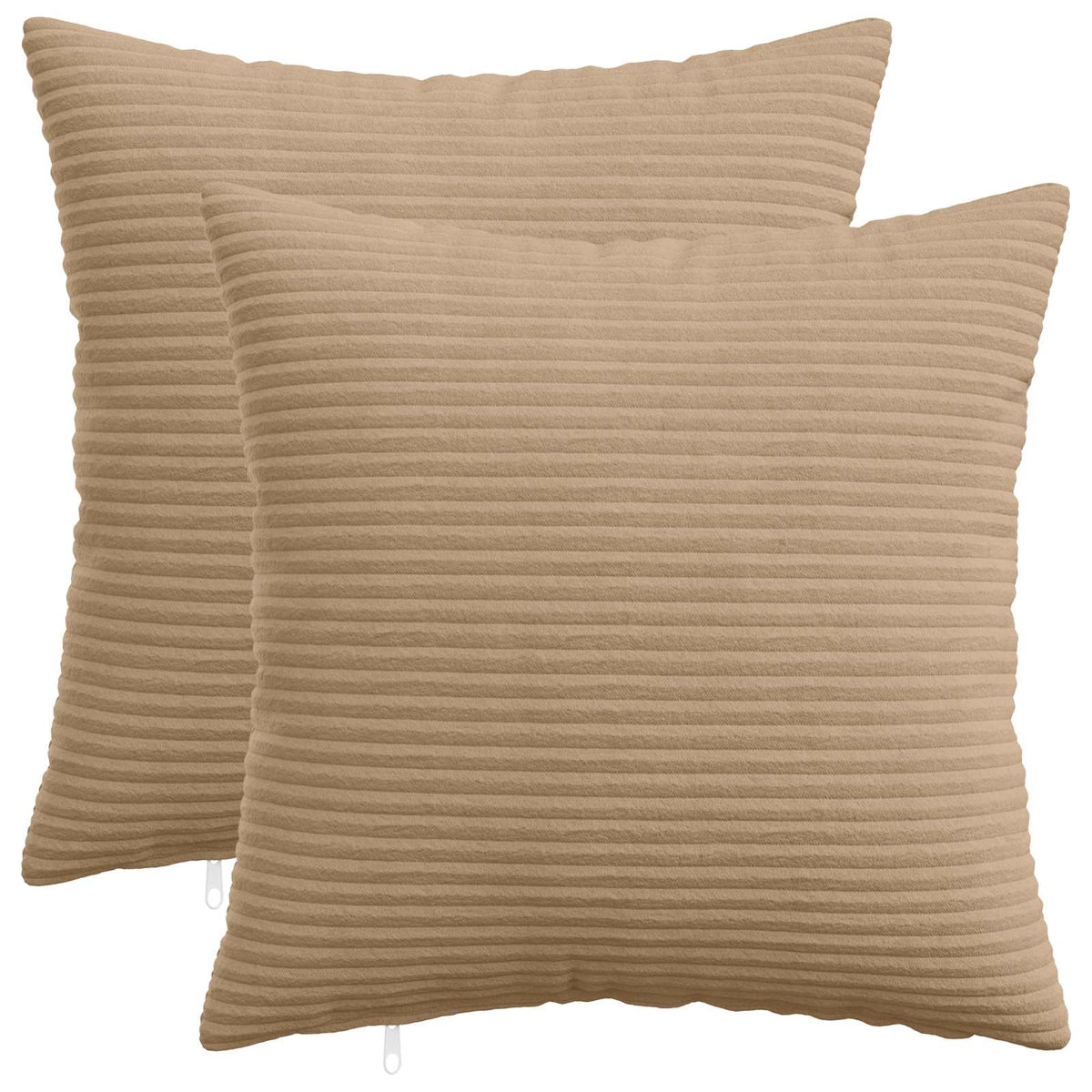 vidaXL Poszewka na poduszkę 2 pcs HEERLEN brązowy 45 x 45 cm sztruks
