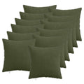 vidaXL Poszewka na poduszkę 12 pcs HEERLEN zielony 45 x 45 cm sztruks
